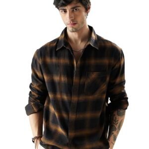 The Souled Store Cotton Men Shirt, Relaxed Fit